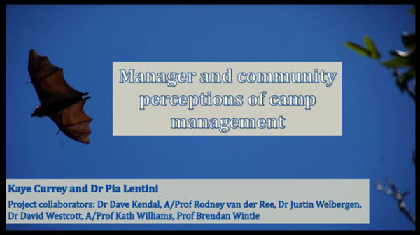 A discussion paper on Manager and community perceptions of camp management
